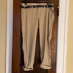 NWT Abercrombie & Fitch Tan Boyfriend Chino Pant - Women's Size 10